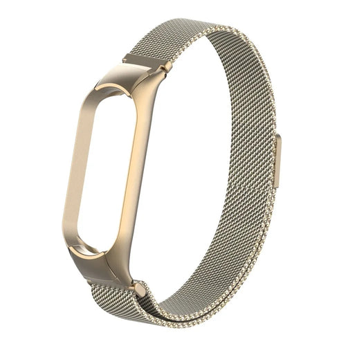 Milanese Strap, gold, without a watch, 3/4 front view