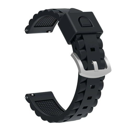 Coros Nomad Wave Silicone Strap (Black)