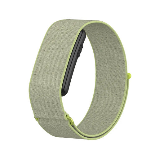 Nylon Strap, lime-yellow, without a watch, 3/4 front view