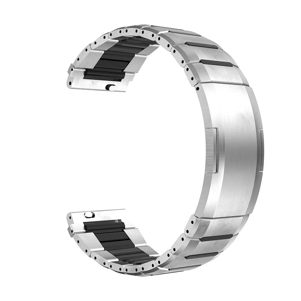 Oppo Watch X3 'One Push' Steel Hybrid Strap (Titanium/Black)