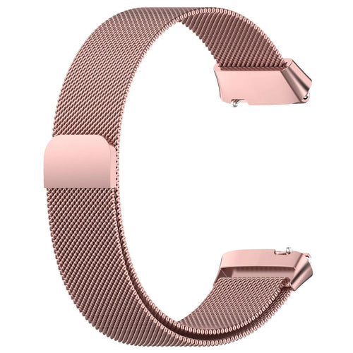 Milanese Strap, pink, without a watch, 3/4 front view