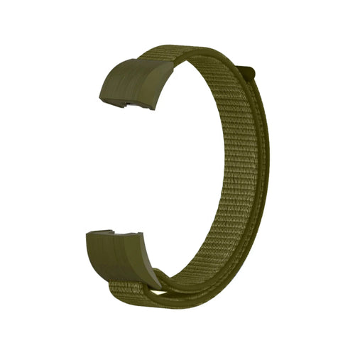 Nylon Strap, grey-green, without a watch, 3/4 front view