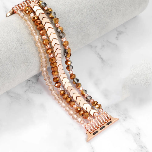Apple Watch Beaded Strap (Coffee)