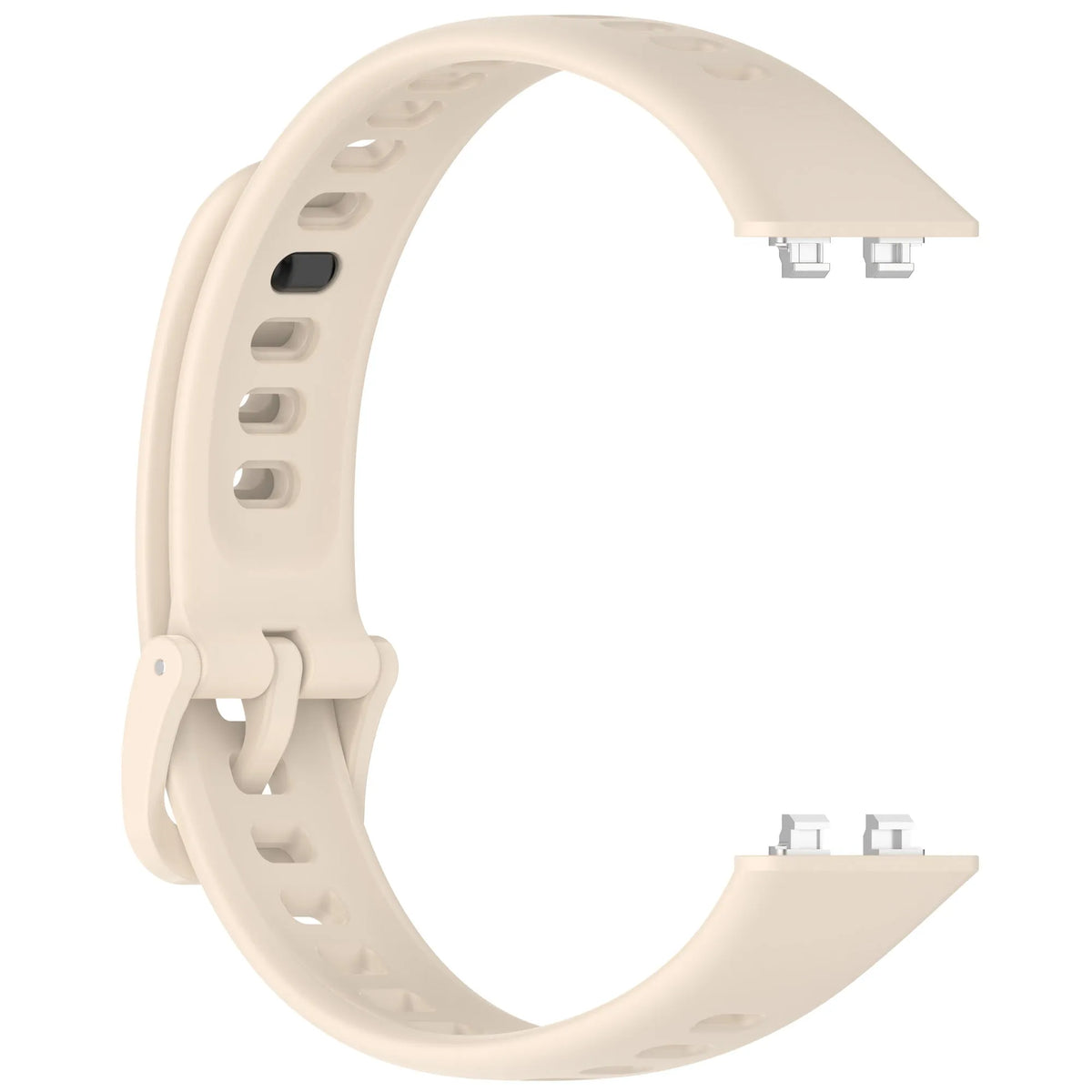 Silicone Strap, beige, without a watch, 3/4 front view