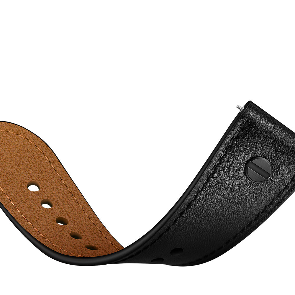 Amazfit Active Leather Strap with Screw (Black)