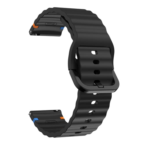 Huawei Watch GT 3 Pro 46mm Wave Silicone Bracelet (Black)