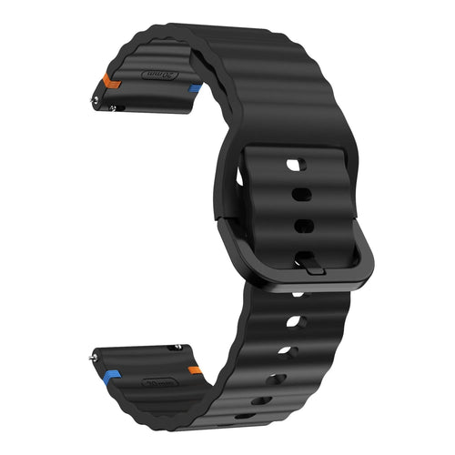 Amazfit Balance 2 Wave Silicone Strap (Black)