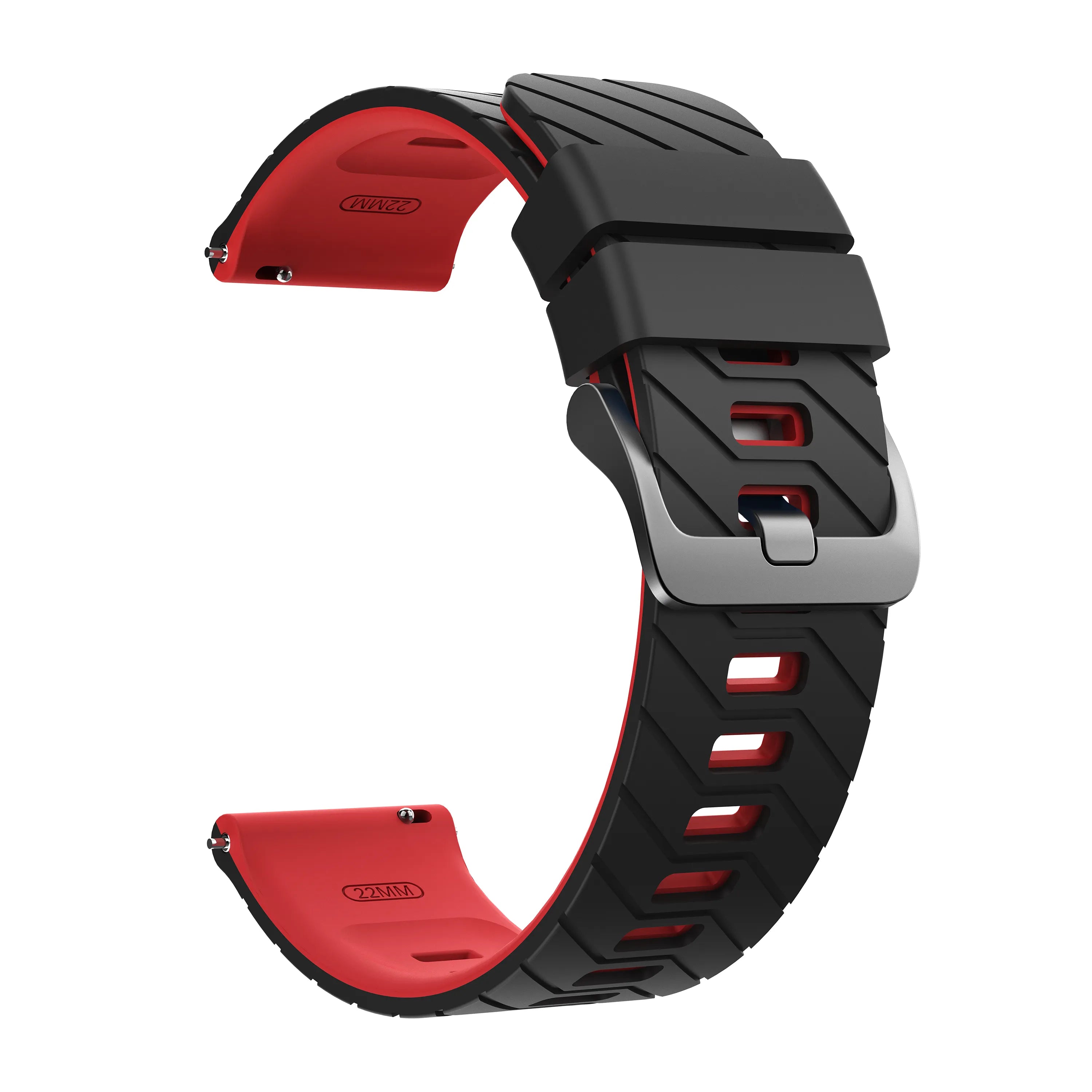 Coros Apex 4 - 42mm Twill Sport Strap (Black/Red)