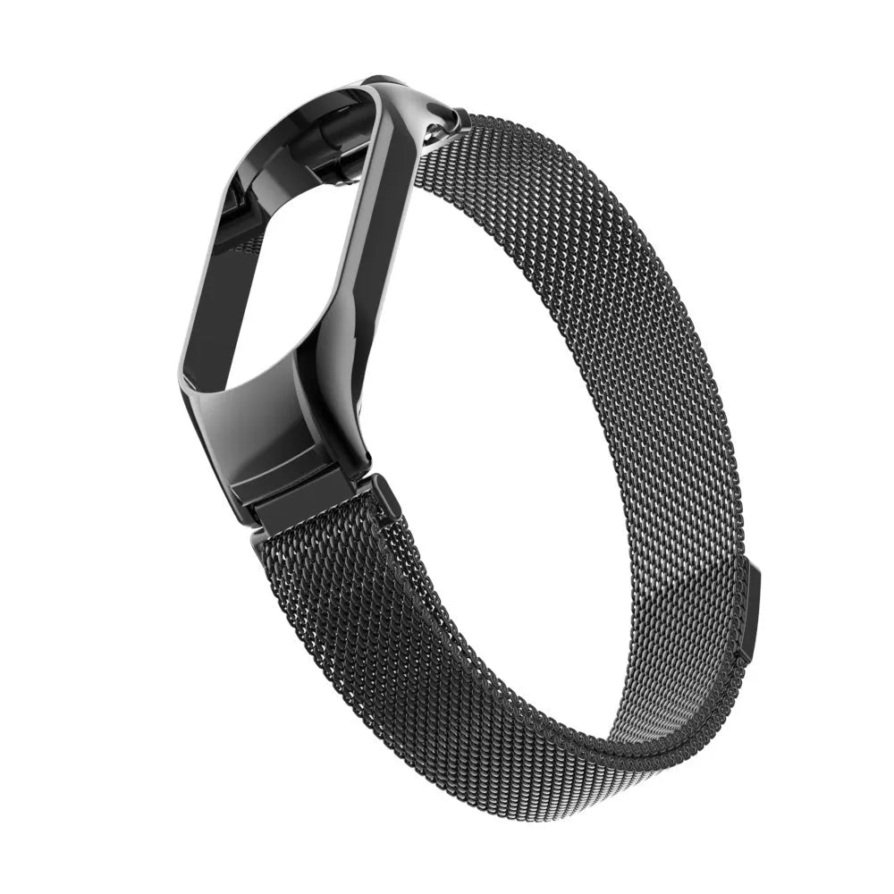 Milanese Strap, black, without a watch, 3/4 front view