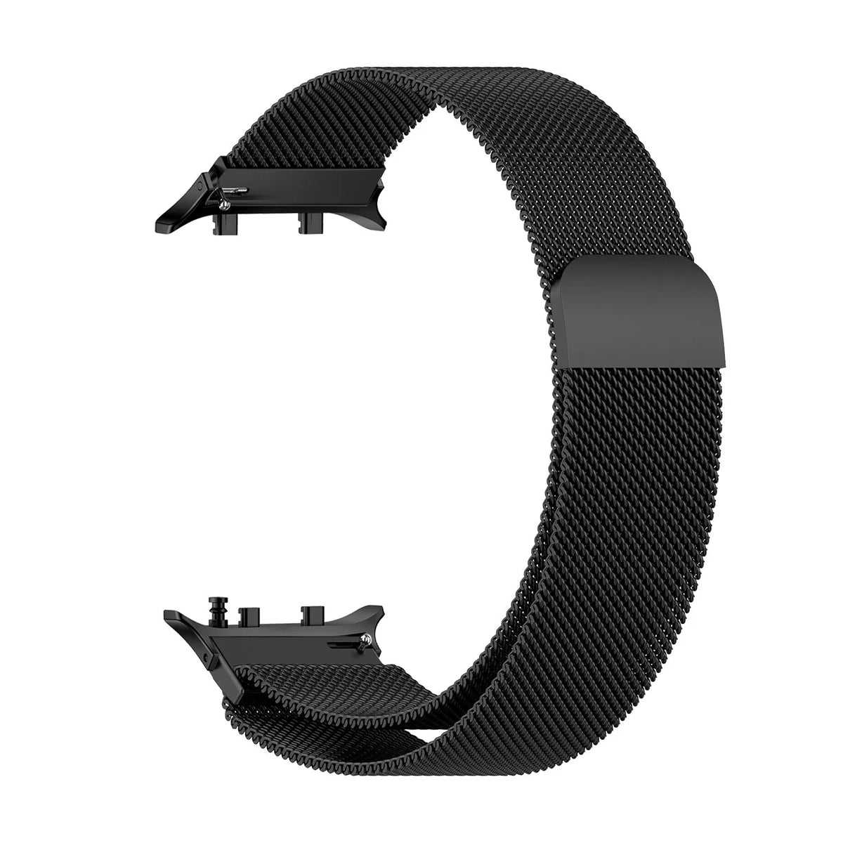 Milanese Strap, black, without a watch, 3/4 front view