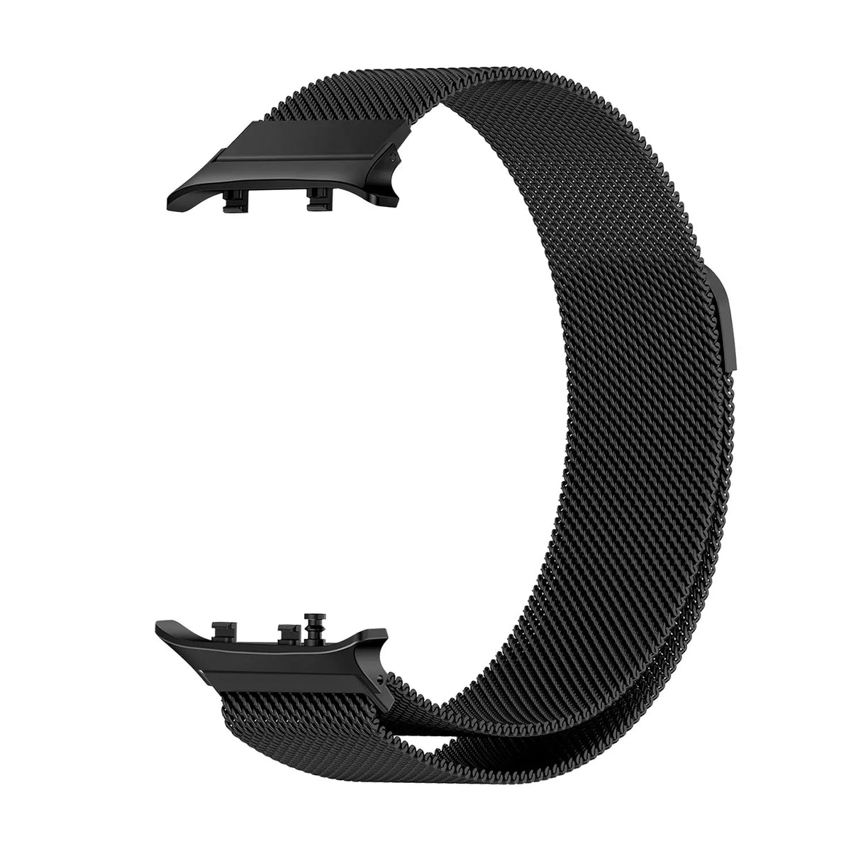 Milanese Strap, black, without a watch, 3/4 front view