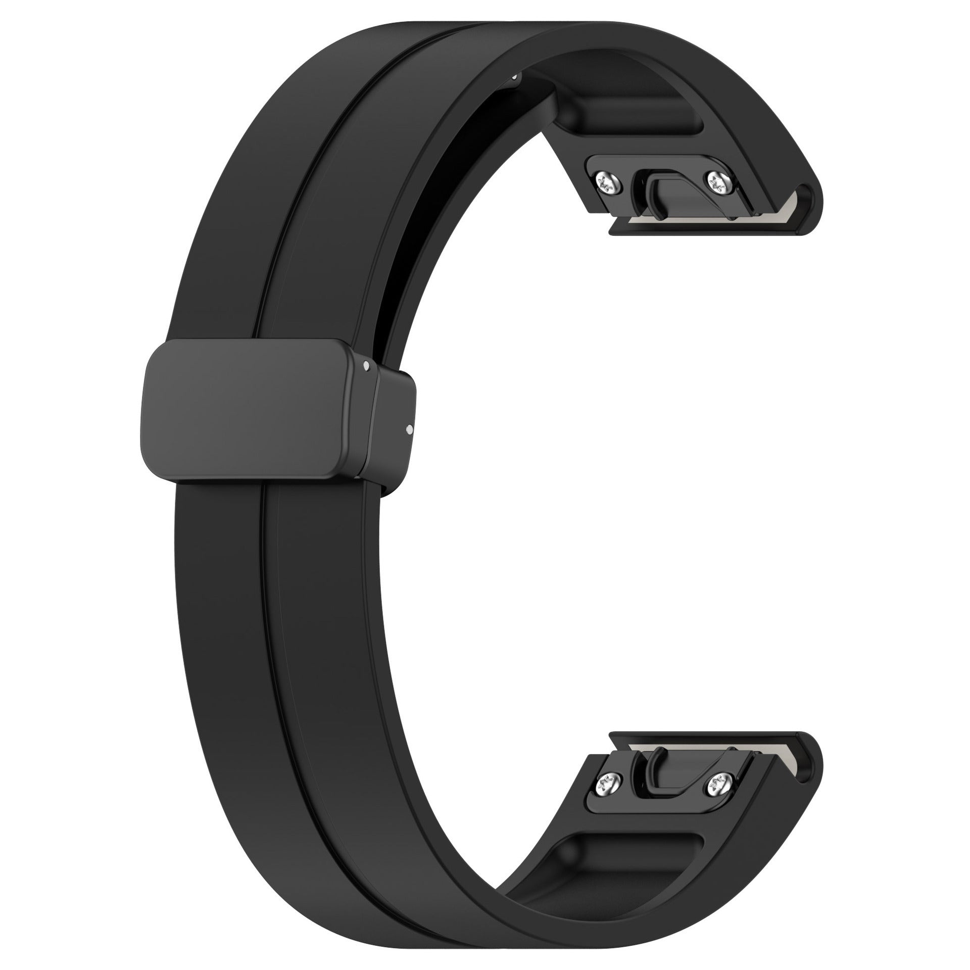 Garmin Fenix 6x D-Buckle Silicone Strap (Black)