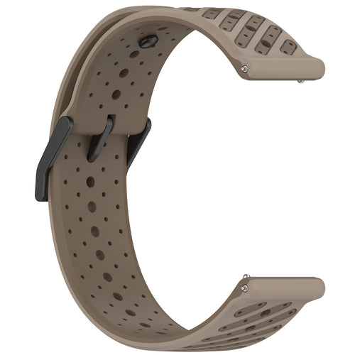 Amazfit GTR 2 Striped Silicone Strap (Brown)
