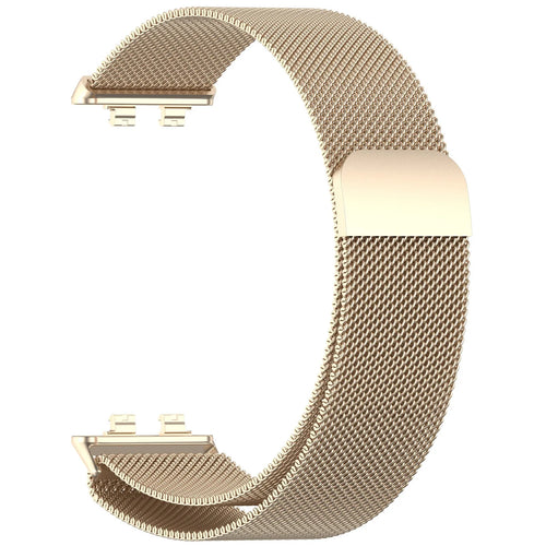 Milanese Strap, champagne, without a watch, 3/4 front view