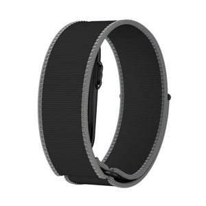 Nylon Strap for Biceps, charcoal, without a watch, 3/4 front view
