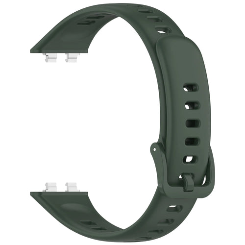 Silicone Strap, dark green, without a watch, 3/4 front view