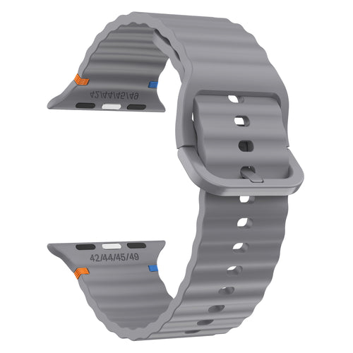 Apple Watch Ultra Wave Silicone Strap (Dark Grey)