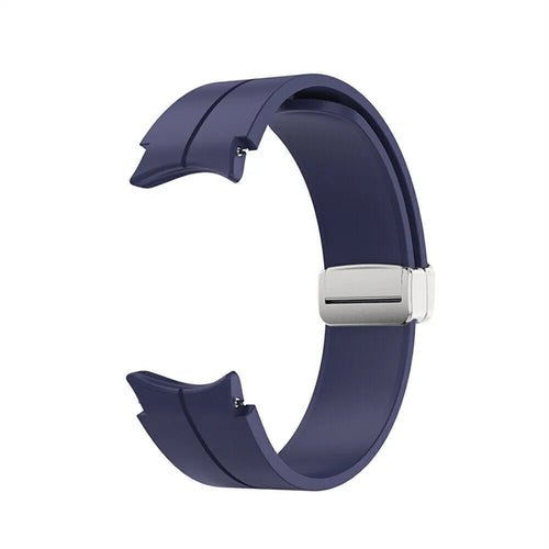 Silicone Magnetic Sport Strap, dark blue, without a watch, 3/4 front view