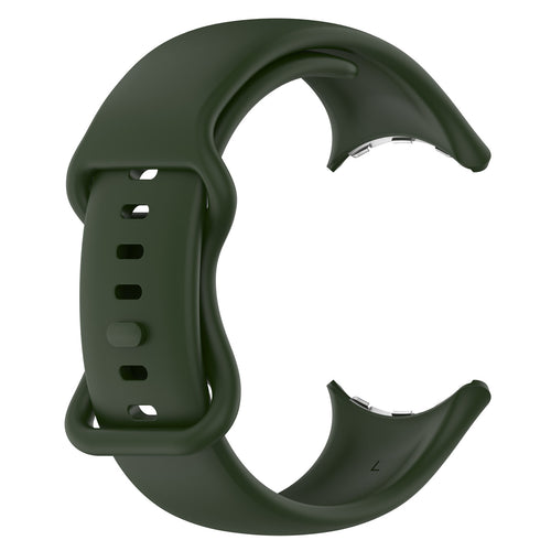 Google Pixel Watch 4 - 41mm Silicone Classic Strap (Dark Green)