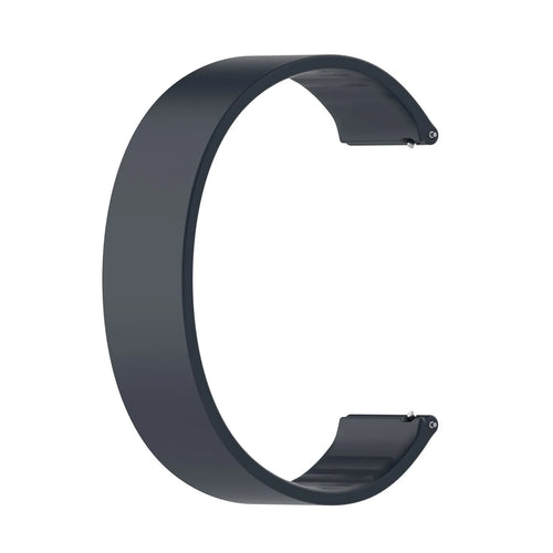 Silicone Elastic Strap, dark blue, without a watch, 3/4 front view
