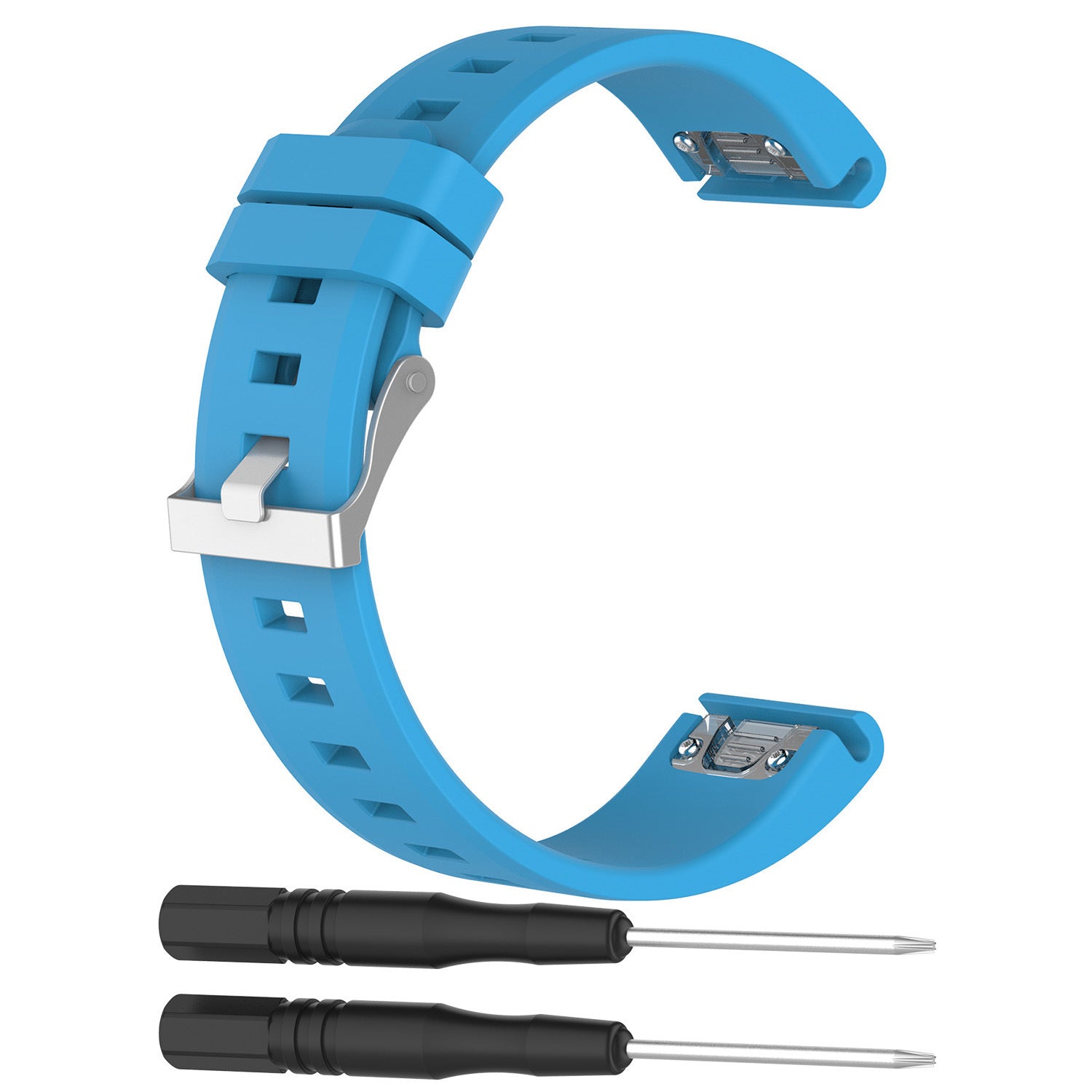 Garmin Approach S70 - 42mm Glossy Silicone Strap (Light Blue)