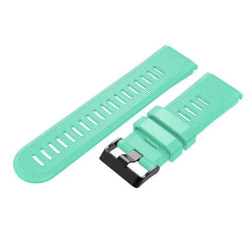 Silicone Strap, aqua, without a watch, 3/4 front view