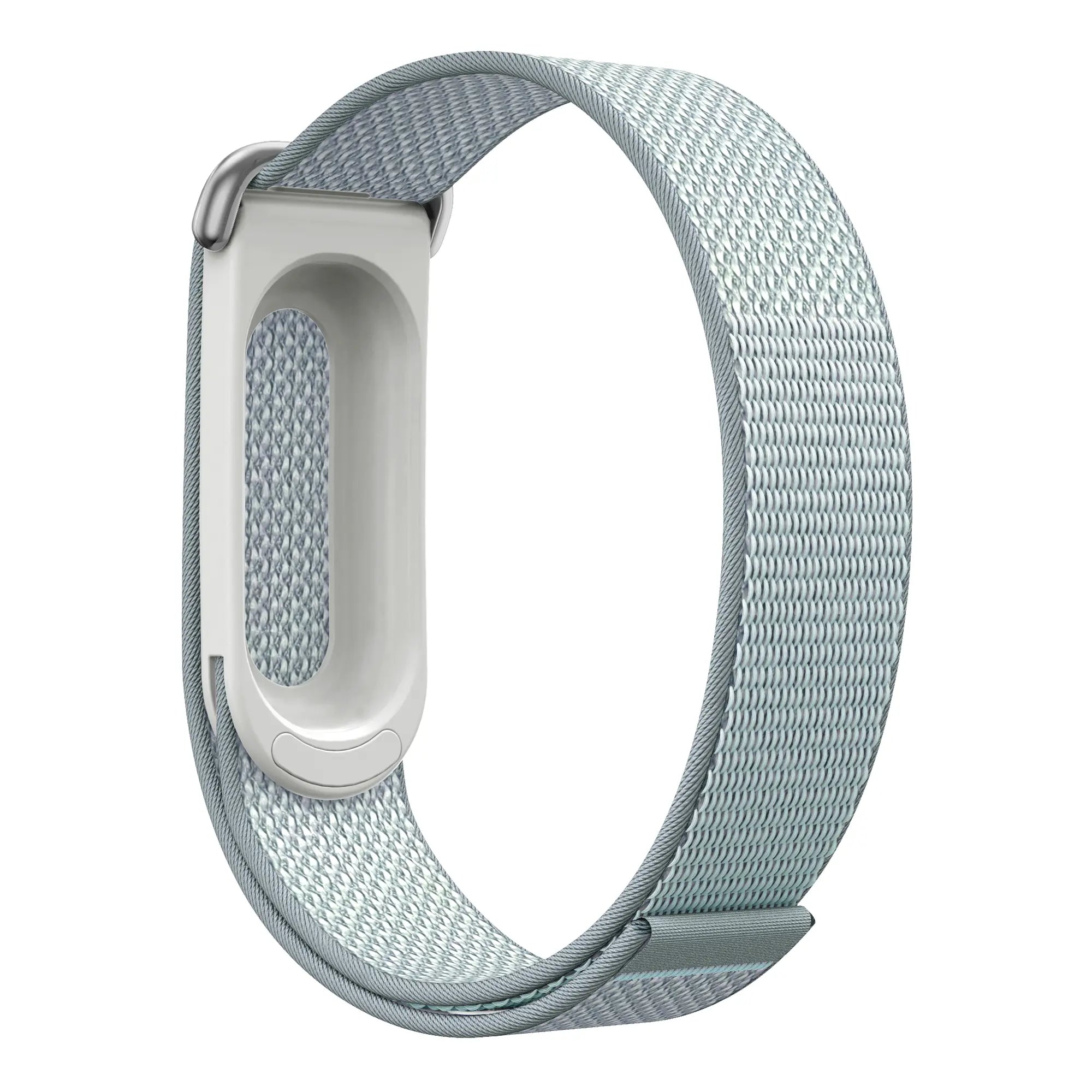 Nylon Strap 'Classic', mist blue, without a watch, 3/4 front view