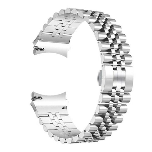 Jubilee Steel Strap, silver, without a watch, 3/4 front view