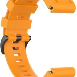 Silicone Strap, orange, without a watch, 3/4 front view