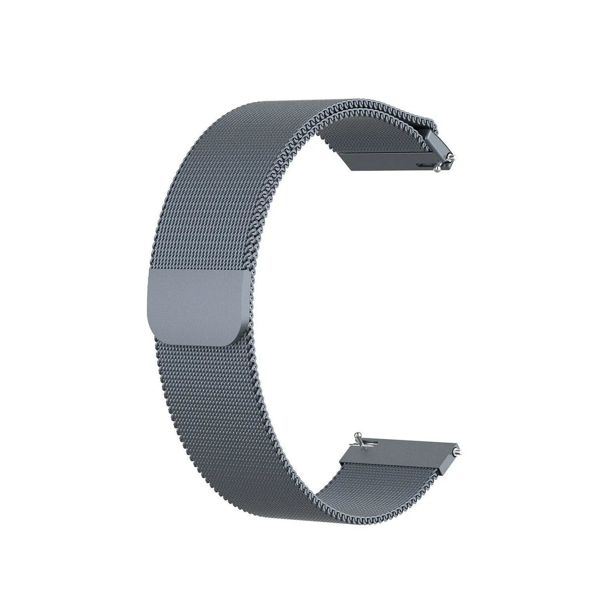 Milanese Strap, grey, without a watch, 3/4 front view