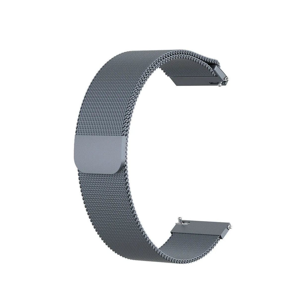 Milanese Strap, grey, without a watch, 3/4 front view
