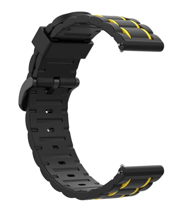 Withings ScanWatch Nova Sport Buckle Strap (Black/Yellow)