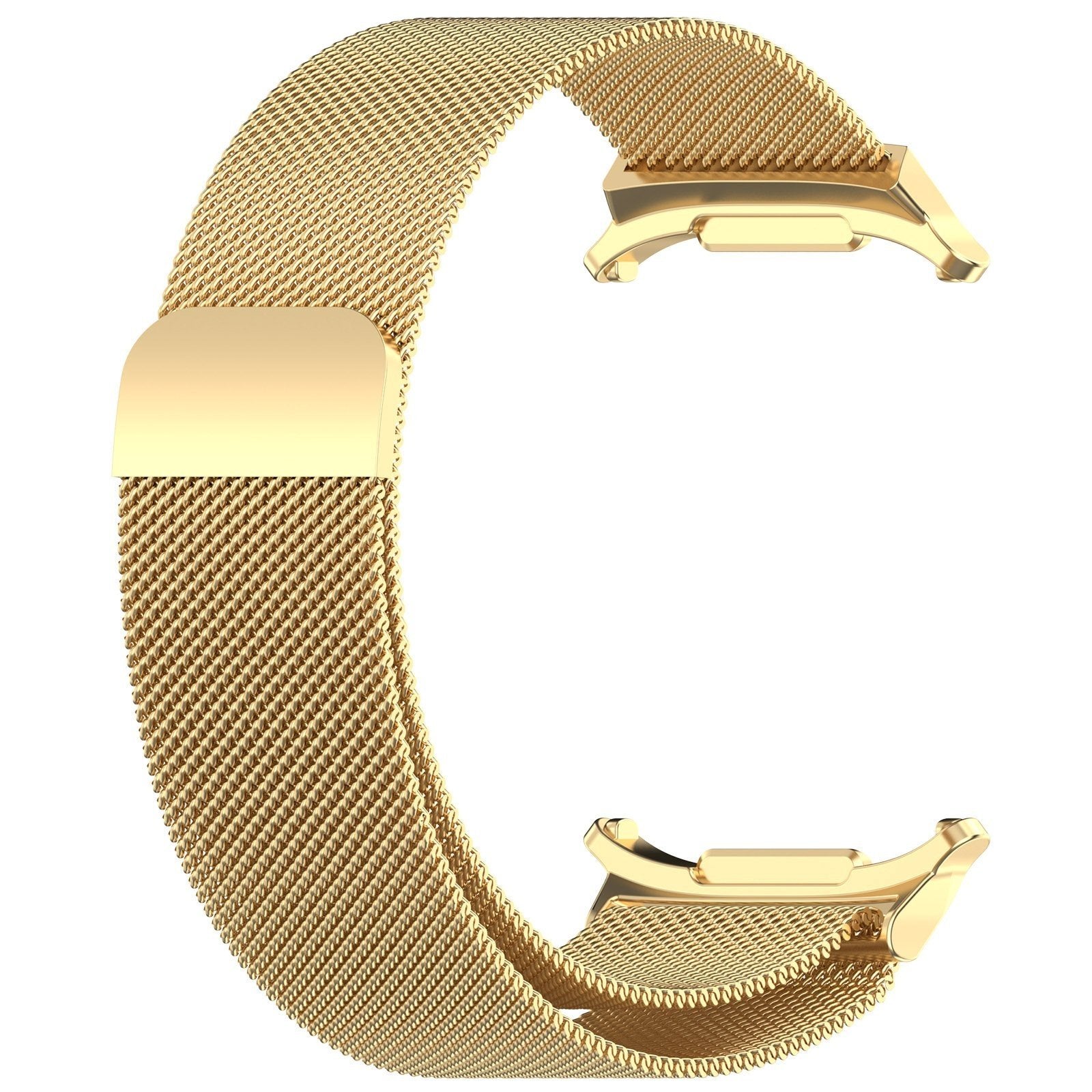 Milanese Strap, gold, without a watch, 3/4 front view