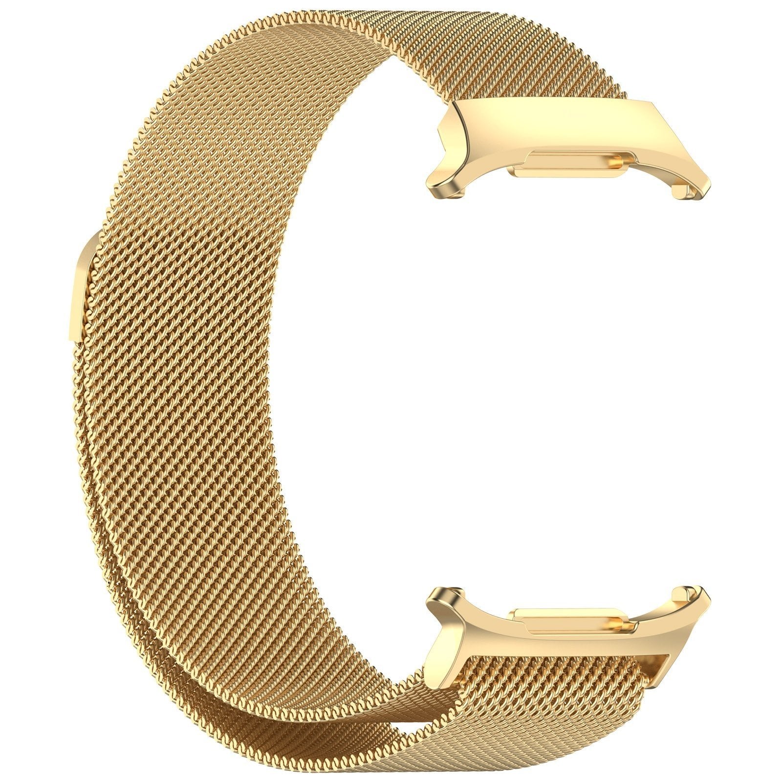 Milanese Strap, gold, without a watch, 3/4 front view