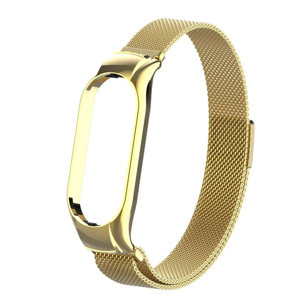 Milanese Strap, gold, without a watch, 3/4 front view
