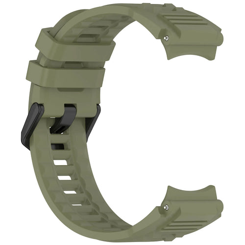 Silicone Strap, dark green, without a watch, 3/4 front view