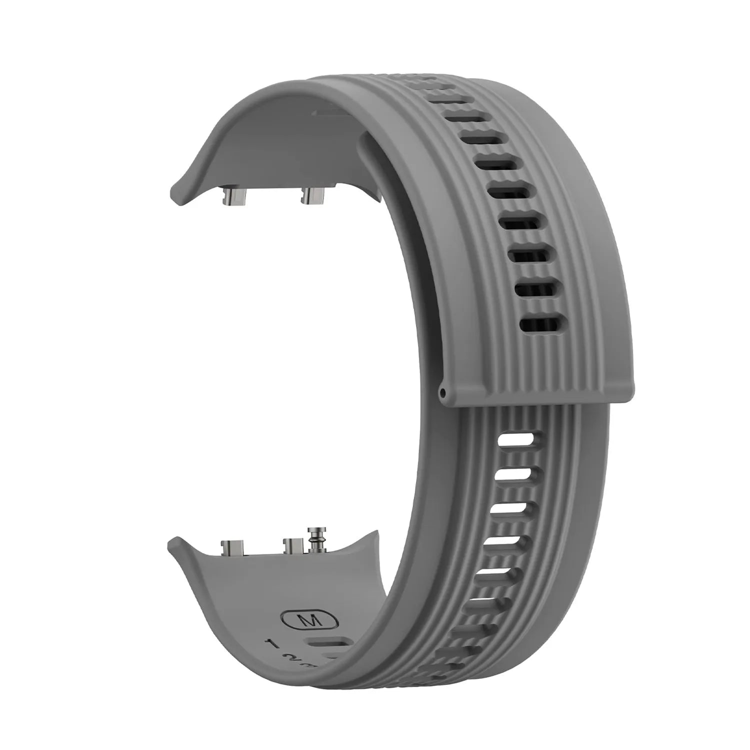 Silicone Strap, without a watch, 3/4 front view