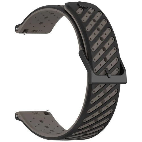 Oppo Watch X Striped Silicone Strap (Grey)