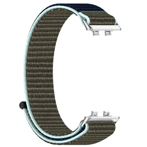 Nylon Strap, grey-blue, without a watch, 3/4 front view