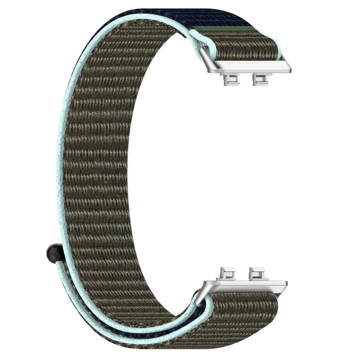 Nylon Strap, grey-blue, without a watch, 3/4 front view
