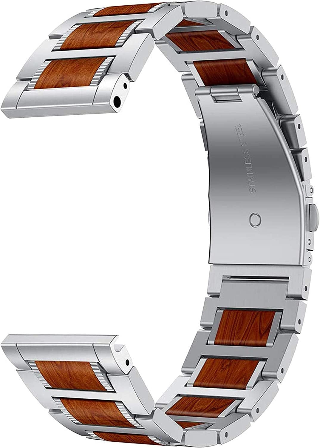Amazfit GTR 4 Wooden/Steel Strap (Silver)
