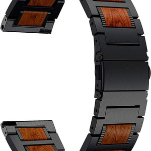 Amazfit GTR 4 Wooden/Steel Strap (Black)