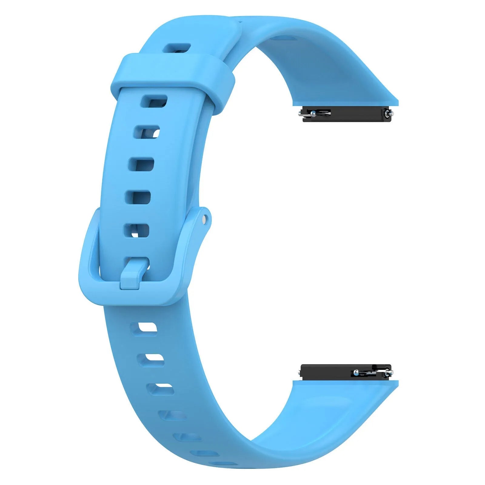 Silicone Strap, light blue, without a watch, 3/4 front view