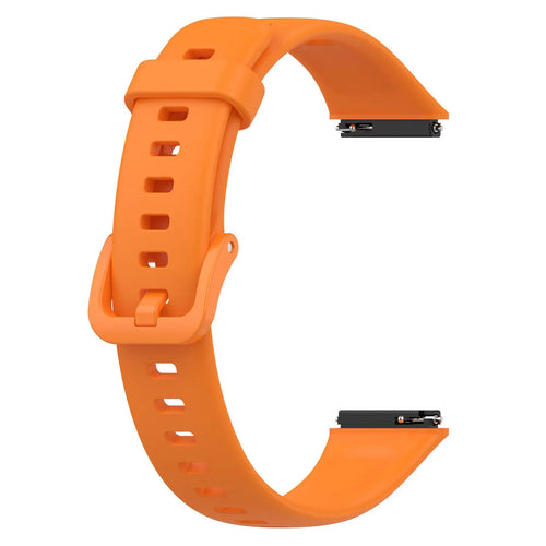 Silicone Strap, orange, without a watch, 3/4 front view