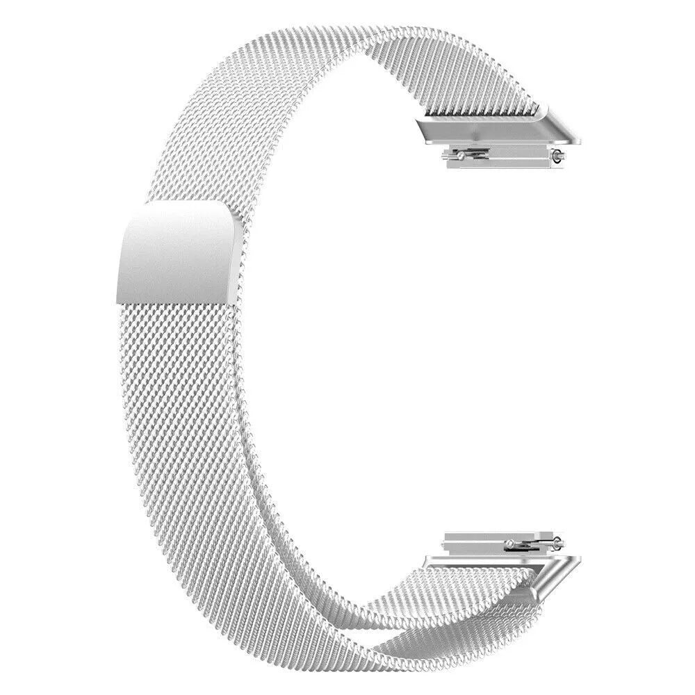Milanese Strap, silver, without a watch, 3/4 front view