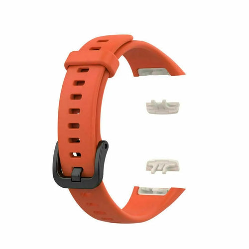 Silicone Strap, orange, without a watch, 3/4 front view