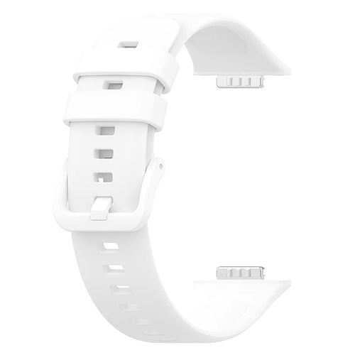Silicone Strap, white, without a watch, 3/4 front view