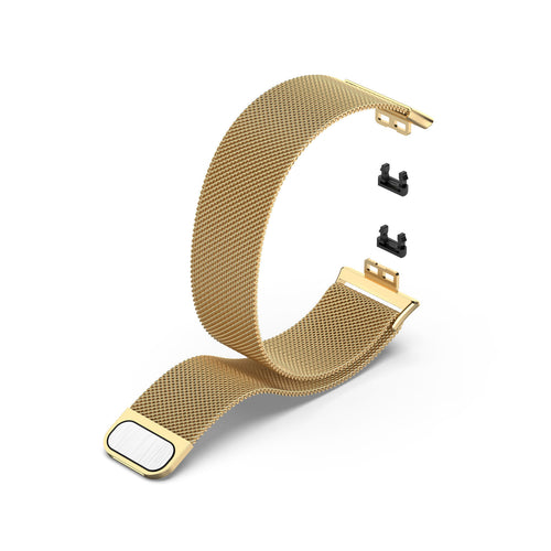 Milanese Strap, gold, without a watch, 3/4 front view