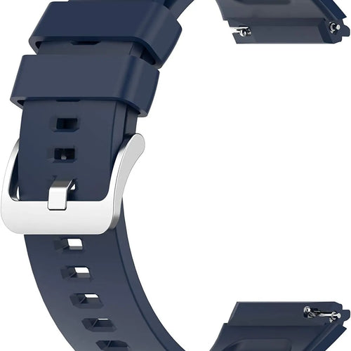 Silicone Strap, dark blue, without a watch, 3/4 front view