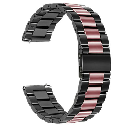 Steel Strap, black/pink, without a watch, 3/4 front view